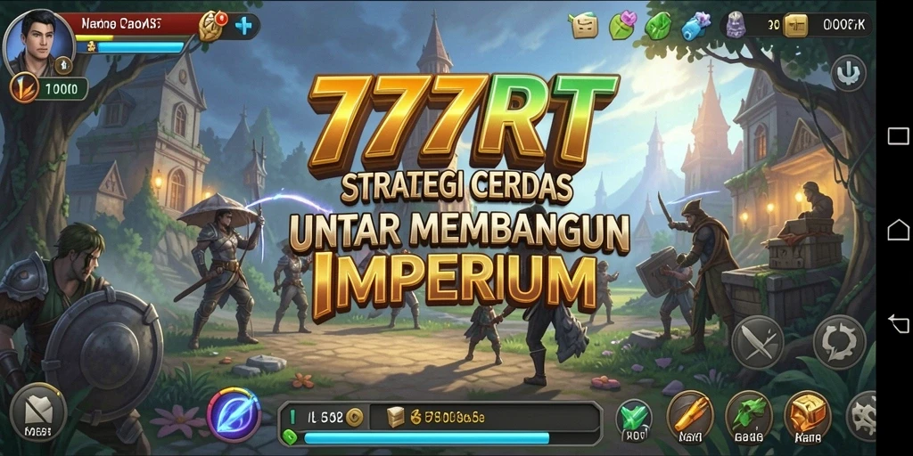 Tangkapan layar gameplay 777RT menunjukkan aksi membangun dan bertarung yang menarik.