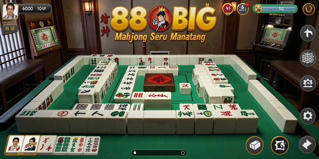 Tampilan menarik gameplay Mahjong di 88BIG yang menantang.