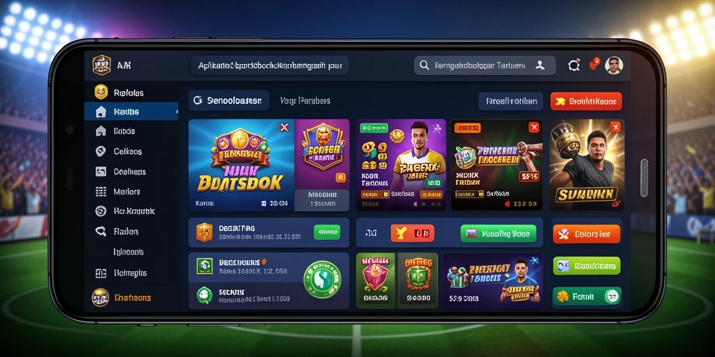 Tampilan gameplay menarik dan interaktif dari aplikasi Sportsbook 9399.