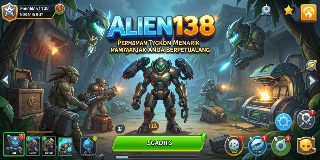 Tangkapan layar permainan ALIEN138 menampilkan dinamika gameplay Tycoon yang seru.