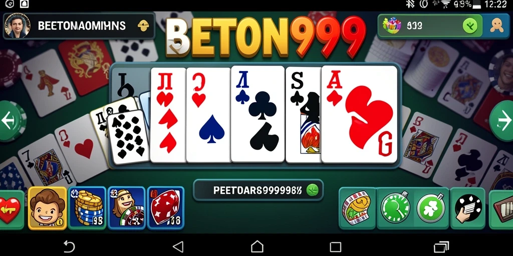 Screenshot BETON999 menampilkan gameplay domino yang seru.