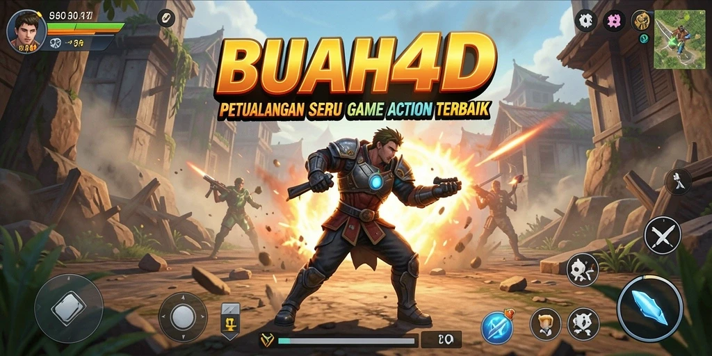 Tampilan screenshot utama BUAH4D yang menunjukkan aksi gameplay seru.