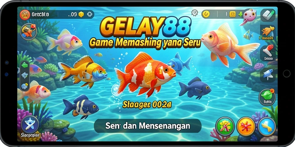 Screenshot gameplay <strong>GELAY88</strong> menampilkan pengalaman memancing yang menakjubkan.
