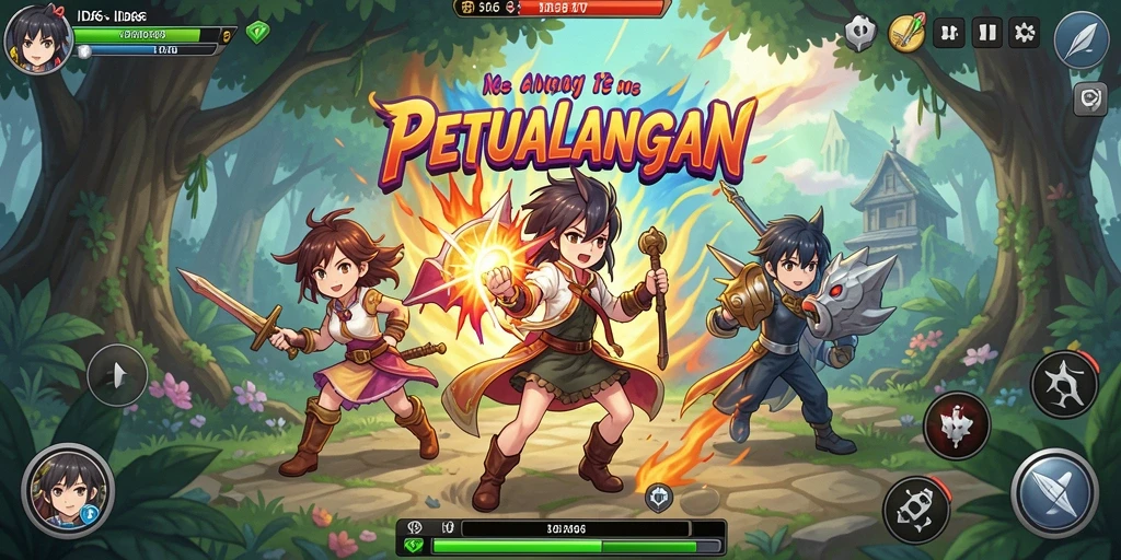 Tampilan gameplay menarik dari game Anime ID66.