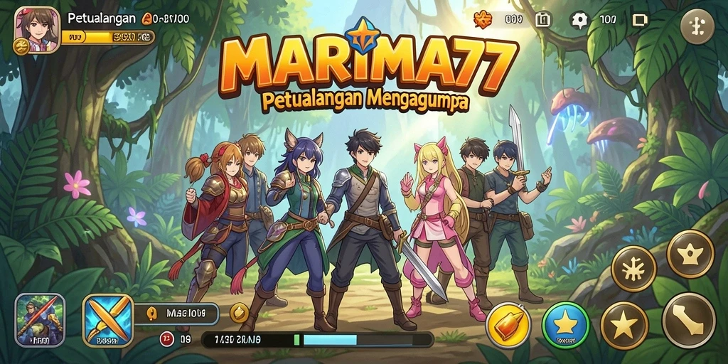 Tampilan gameplay MARIMA77 yang menakjubkan dan penuh aksi.