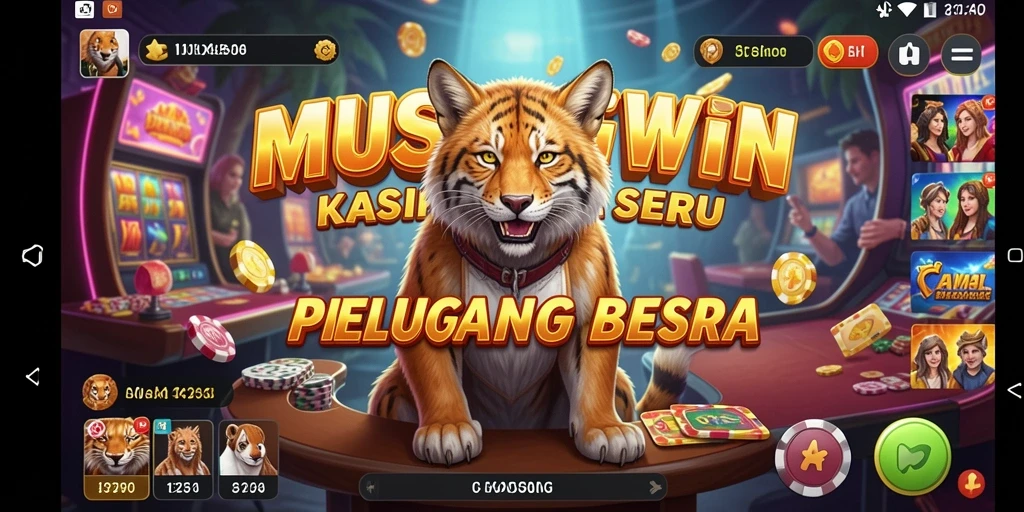 Tampilan menarik dalam permainan Kasino MUSANGWIN menunjukkan keseruan dan peluang menang.