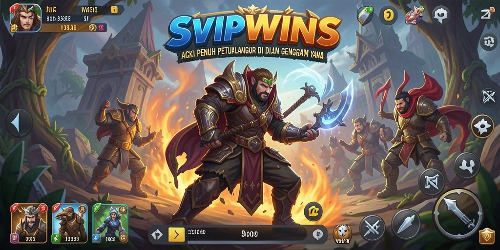 Tampilan gameplay seru dan penuh aksi dari SVIPWINS.