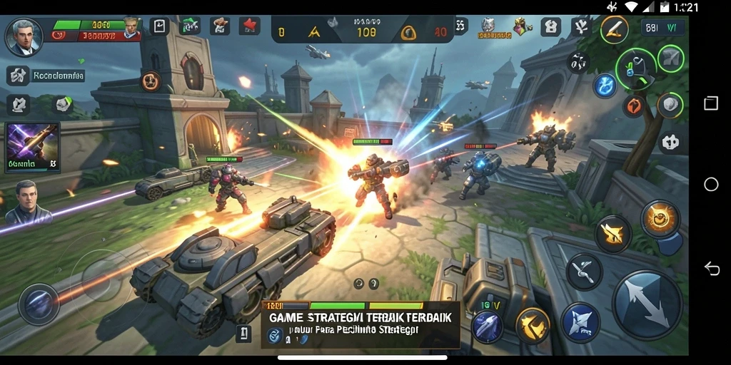 Tampilan gameplay V21 yang mendebarkan dan penuh strategi.